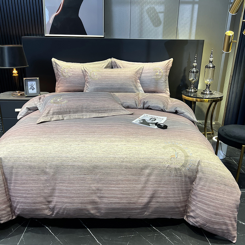 Luxury Home Textile Egyptian Cotton Bedding Sets With Matching Curtains for King Size Bed