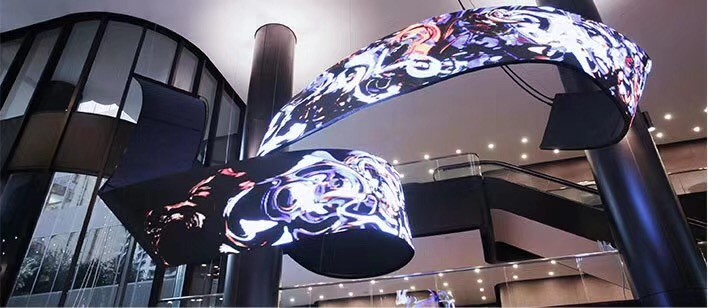 3840Hz Rgb Flexible LED Curtain Display Indoor 2.5mm Pixel Pitch 240x120mm