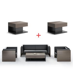 Wholesale Sectional Modern Office Luxury Furniture 1 2 3 Seater Wooden Design Cowhide Leather Set from china suppliers