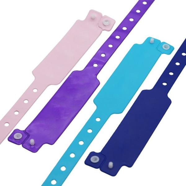 Manufacturer Disposable Customizable Vinyl Wristband Waterproof Plastic Vinyl