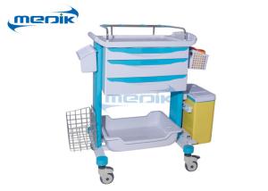Wholesale Movable ABS Hospital Trolley Clinical Medicine Medical Crash Cart Delivery Trolley from china suppliers