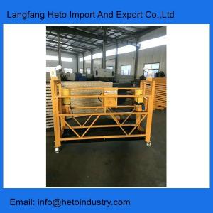 Wholesale Good quality building cleaning scaffolding Indonesia 2 meters ZLP630 steel temporary gondola from china suppliers