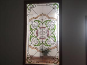 Wholesale Stained Decorative Panel Glass For Church Black Zinc Insulated / Bevelled / Polished from china suppliers