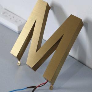 Wholesale Manufacturer'S Direct Supply Of Stainless Steel Illuminated Outdoor Signs With Metal Backlit Letter Sign from china suppliers