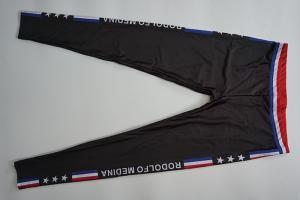 Wholesale Elastic Black Thick Ladies Sports Leggings Lycra Fabric Dye Sublimated Printing from china suppliers
