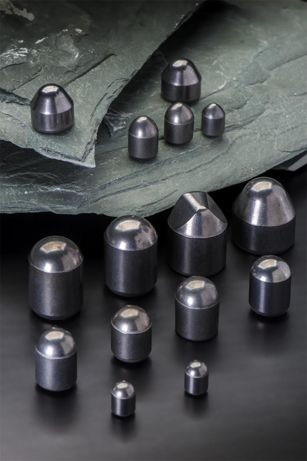 Cemented Tungsten Carbide Mining Buttons Sandblasting 90.3HRA