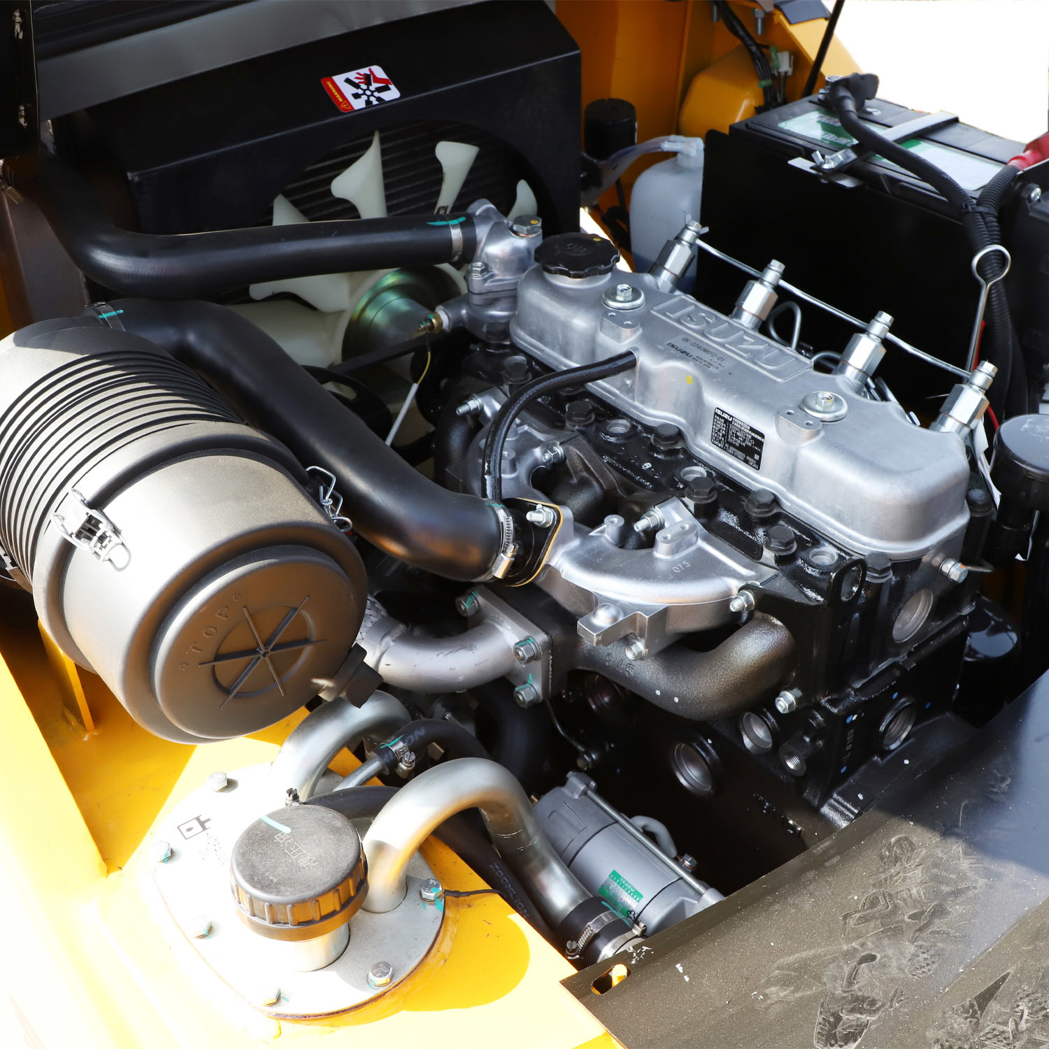FD35 3.5ton Side Shifter Rough Terrain Forklift Japanese Engine and Core Gearbox Component