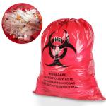 PP HDPE LDPE Biohazard Plastic Bags For Hospital Medical Waste