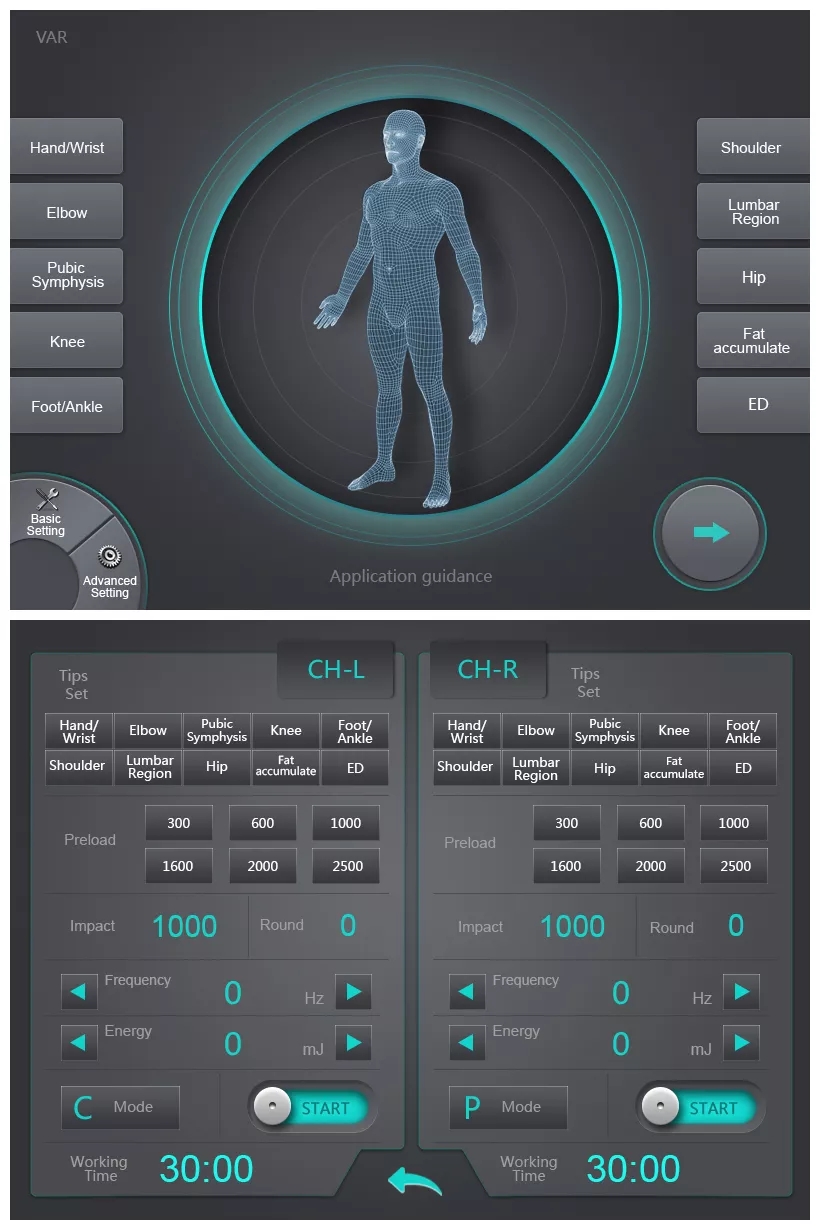 Physiotherapy Home Shockwave Therapy Machine Pain Relief Devices Equipment shockwave therapy equipment