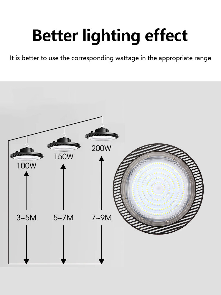 KCD PC Cover High Lumen Super Bright Explosion Proof Gymnasium Warehouse IP65 LED Linear High Bay Light