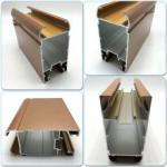 Luxurious Aluminum Door Profile High Weather Resistance Long Working Life