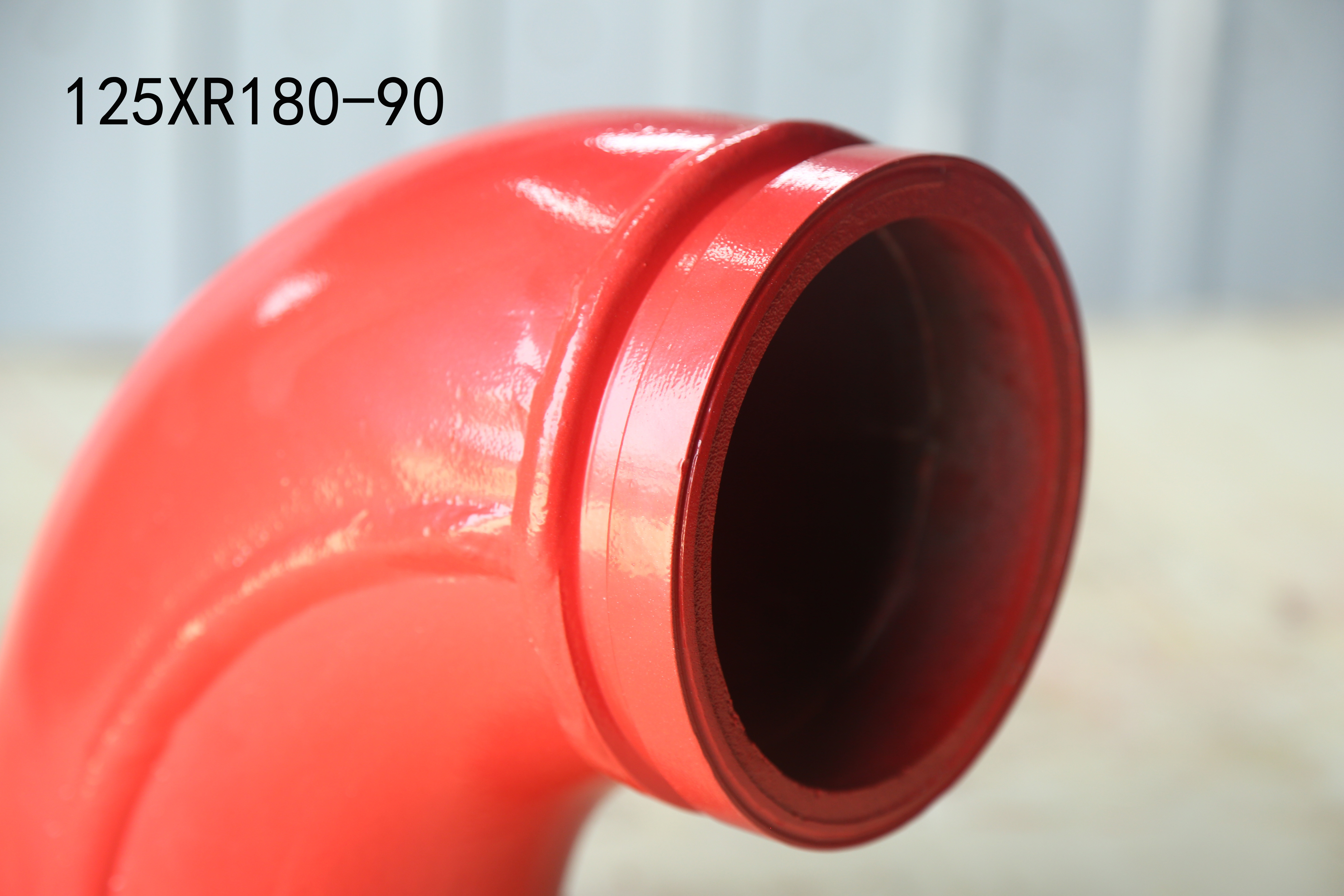 Double Bend Pipe 125*R180-90 Pump truck elbow concrete transfer pump pipe