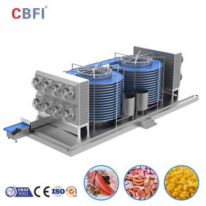 Wholesale Stainless Steel Quick Double Spiral Freezer For Industrial Shock Freezing Iqf Freezer Machine from china suppliers