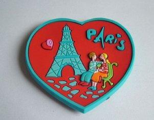 Professional Customized Soft PVC / Silicone rubber Material with big red heart