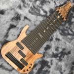 Grand 17 strings bass guitar mahogany body neck rosewood fingerboard wireless