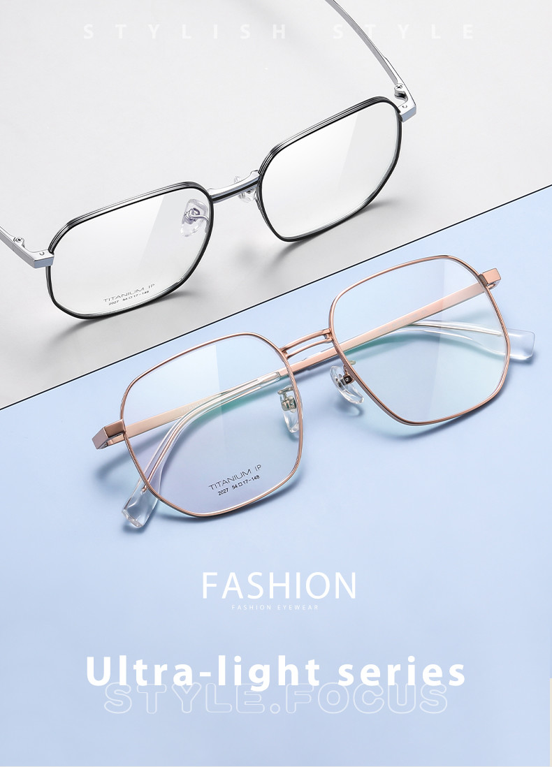 CE Pure Titanium Glasses Frames Square Full Optical 3 Color For Men