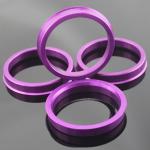 Anodize Red Aluminum Hub Centric Rings OD73.0 ID63.4 for Mazda Volvo