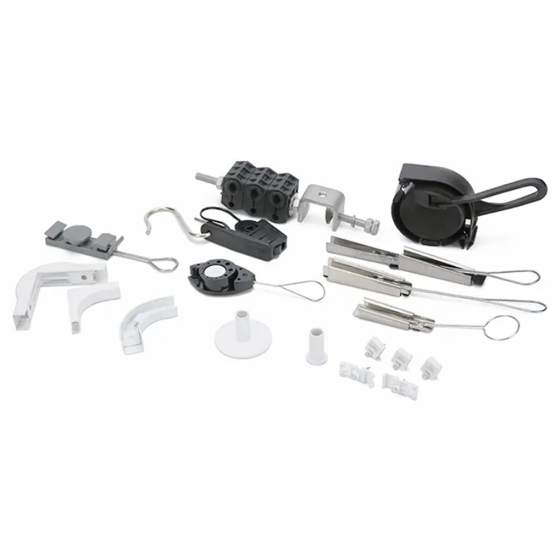 XS-A08O FTTH Round Drop Cable Optic Fiber Clamp for Flexible Subscriber Cables and More
