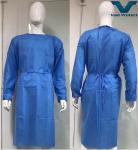 Soft SMS Non Woven Antibacterial Surgical Gown VASTPROTECT-501 Waterproof Blue