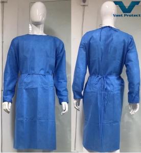 Wholesale CE Certified Disposable Surgical Gown Soft SMS Fabric Coverall Quick Moisture Transmission from china suppliers