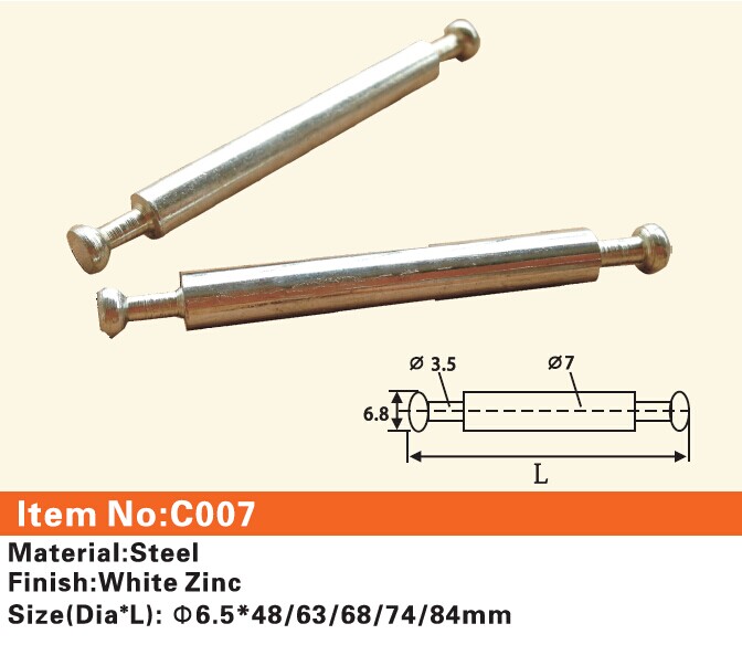 C007 Furniture connecting fittings:Steel bolt