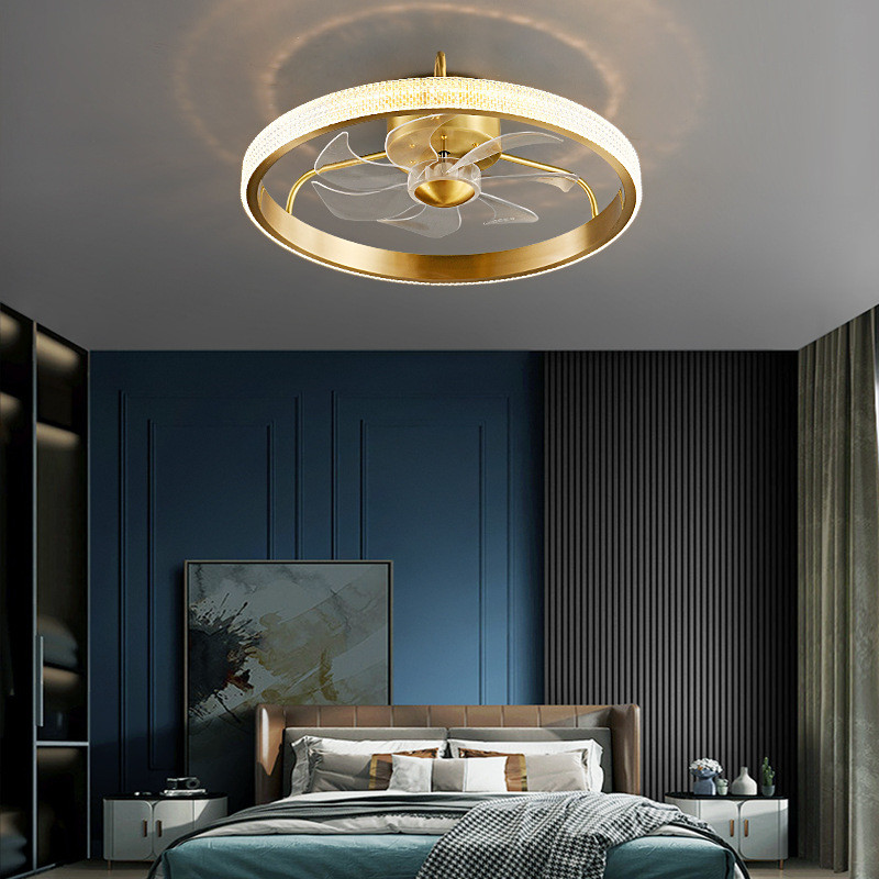 Simple Indoor Fan Light Energy Saving Decorative Ceiling Fans With Lights For Living Room