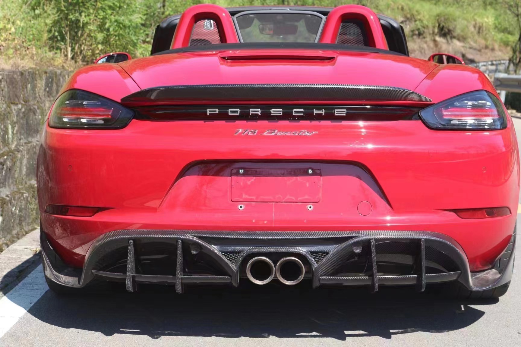 New Product for Porsche 718 Boxster Body Kit 718 Upgraded PD-style Front and Rear Bumper Tuyere Spoilers