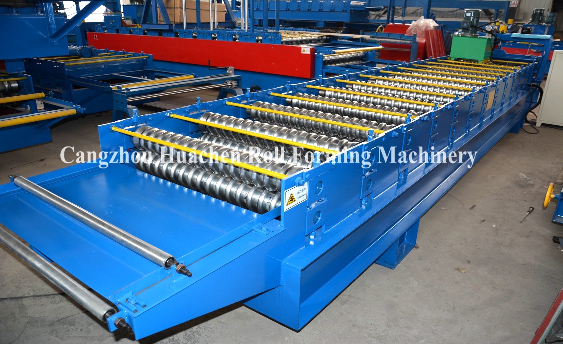 High Speed Chain Transmission Corrugated Forming Machine For 1mm Wall And Siding Panel