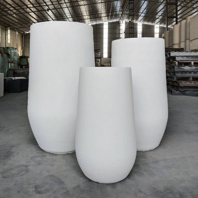 Smooth Surface Fiber Clay Planter For Business Durable And Stylish Choices