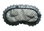 Black Fashion Lace Sleep Blindfold Eye Mask With Embroidery Pattern For Ladies