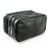 Buy cheap Genuine Leather Toiletry Bag Grooming Shaving Accessory Dopp Kit Portable Travel from wholesalers