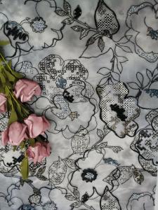 Wholesale 125CM Floral Lace Sequin Embroidered Fabric For Dress Blouses from china suppliers