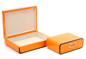 Wholesale PU Leather MDF Wooden Decorative Storage Containers from china suppliers