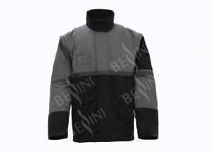 Wholesale Dark Gray Industrial Work Clothes , Mens Waterproof Work Jacket Anti Shrink from china suppliers