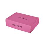 Pink Flap Top Cardboard Shipping Box For Wig Hair Extension