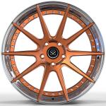 SS2007 21 Inch Ferrari Forged Wheels Polish Orange 2-PC F430 5x108