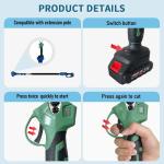 Cordless Brushless Electric Pruner Shears For Orchard Tree Pruning