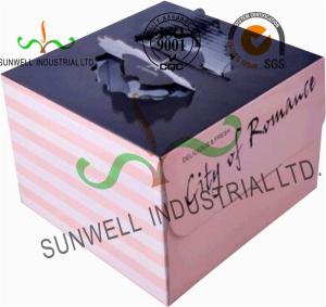 Wholesale Custom Printed Cardboard Food Packaging Boxes For Birthday / Anniversary Cake from china suppliers