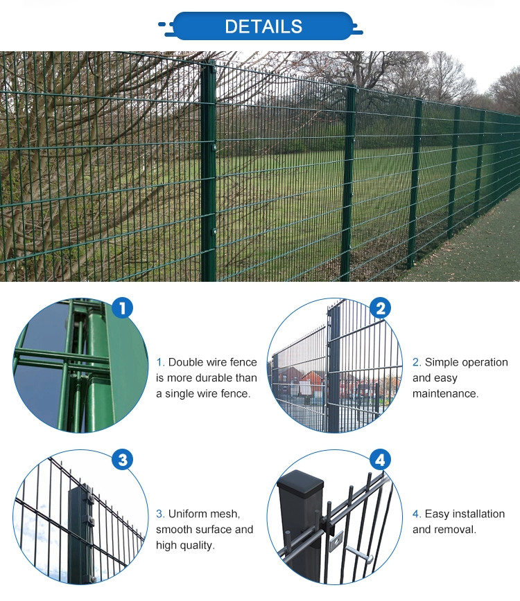 No Climb Horse Yard Playground 868 / 656 Double Wire Fence High Security
