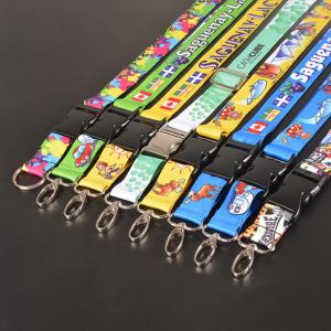 Wholesale Dye-Sublimated Lanyard with Slide Release Premium Name Tag Badge Holders with Lanyards from china suppliers