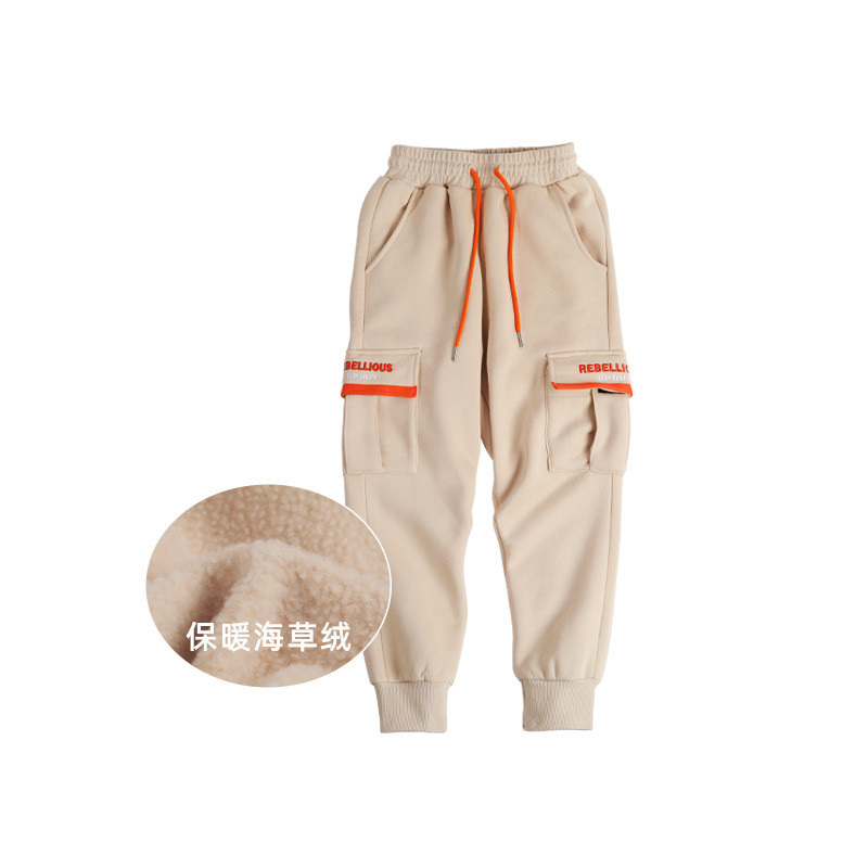 Breathable Boys 100% Cotton Long Pants 90cm-150cm