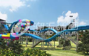 Wholesale Galvanized Carbon Steel Tube Fiberglass Water Slides for Amusement Waterpark in Gaint Park from china suppliers