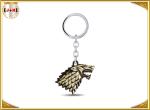Die Casting Coloured Large Metal Key Ring Holder Game Of Thrones For Souvenir