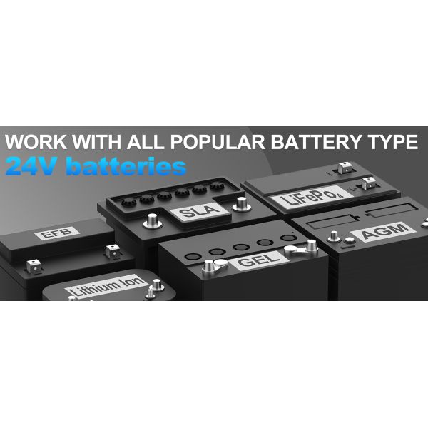 30 Watt 24V Solar Panel Kit Trickle Charger Maintainer Controller