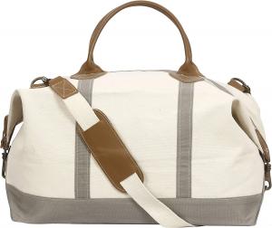 Wholesale Heavy Canvas Leather custom travel bag With Detachable Shoulder Strap from china suppliers