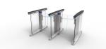 Hotel Swing Turnstile Gate DC Brushless Servo Motor Glass Turnstile Gate