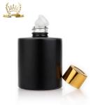 Round 30ml 50ml Diffuser Glass Bottle Black Reed Diffuser Bottle