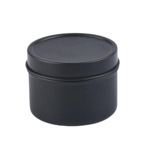 Wholesale 2oz Black Travel Candle Tin Can Container With Cover 50*38mm from china suppliers