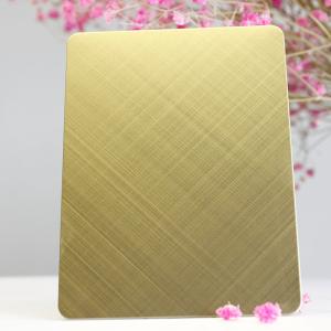 Wholesale Ten Cross Brushed Stainless Steel Plates Corrosion Resistant Materials from china suppliers