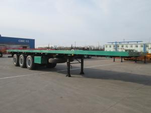 Wholesale Hot sale 40ft container trailer with container locks 3 axles flatbed trailer from china suppliers